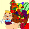 Kid’s coloring: More fruits